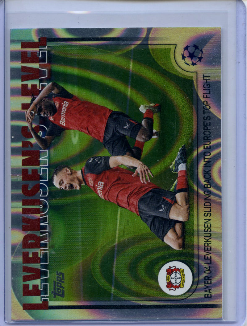 2024-25 Topps UEFA CC Leverkusen's Level Rain Drops
