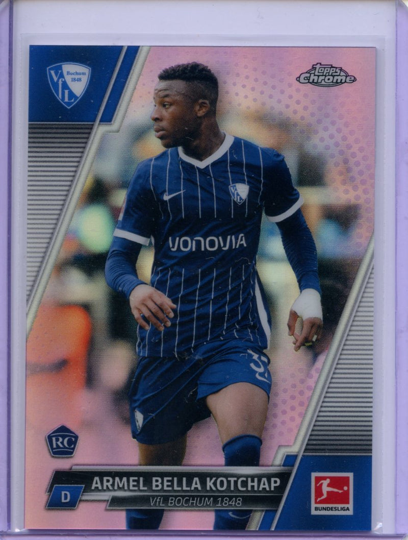 2021-22 Topps Chrome Bundesliga Soccer Armel Bella Kotchap Pink Refractor 53/75