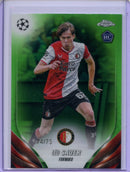 2023-24 Topps Chrome UEFA Leo Sauer Green Refractor 74/75