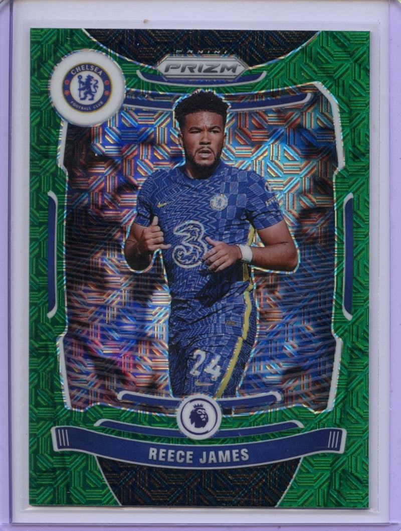2021-22 Panini Prizm Premier League Reece James Green Mojo Prizm
