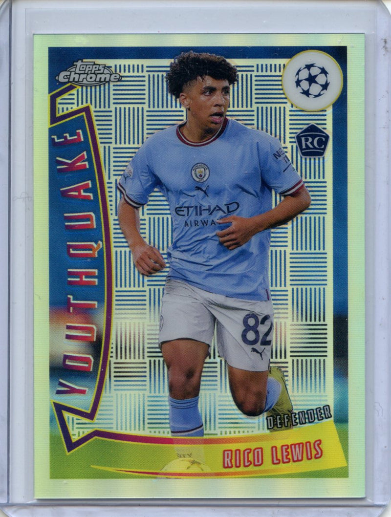 2022-23 Topps Chrome UEFA Rico Lewis Youthquake