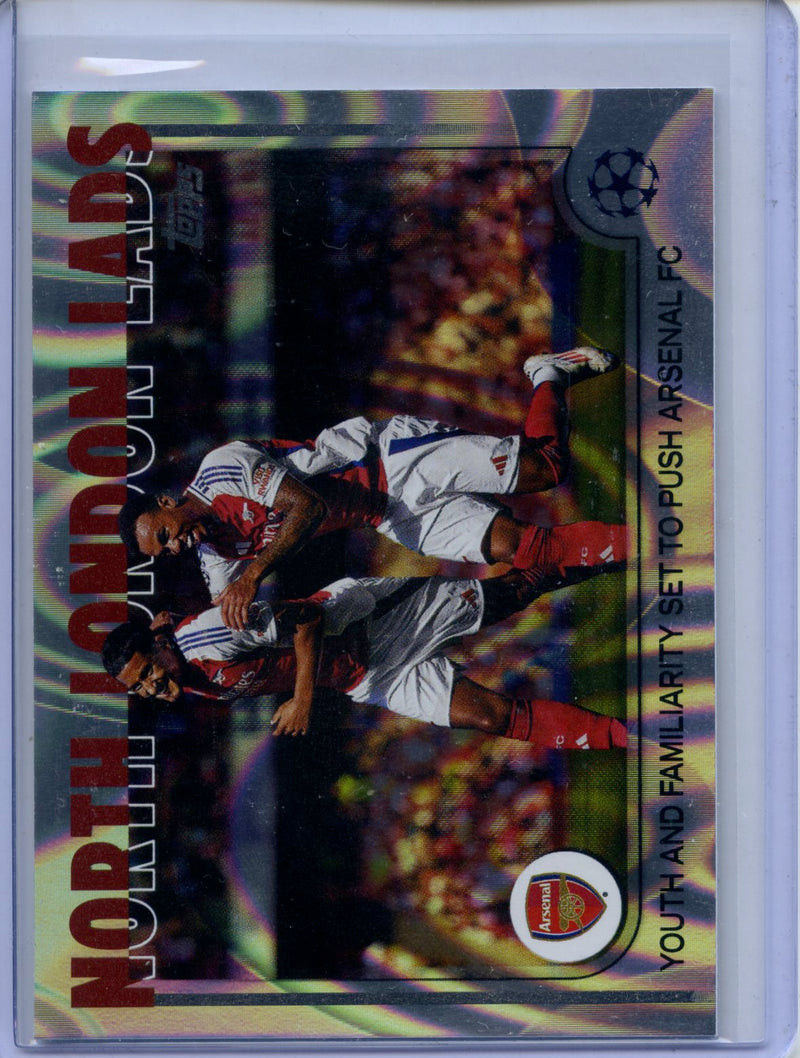 2024-25 Topps UEFA CC North London Lads Rain Drops