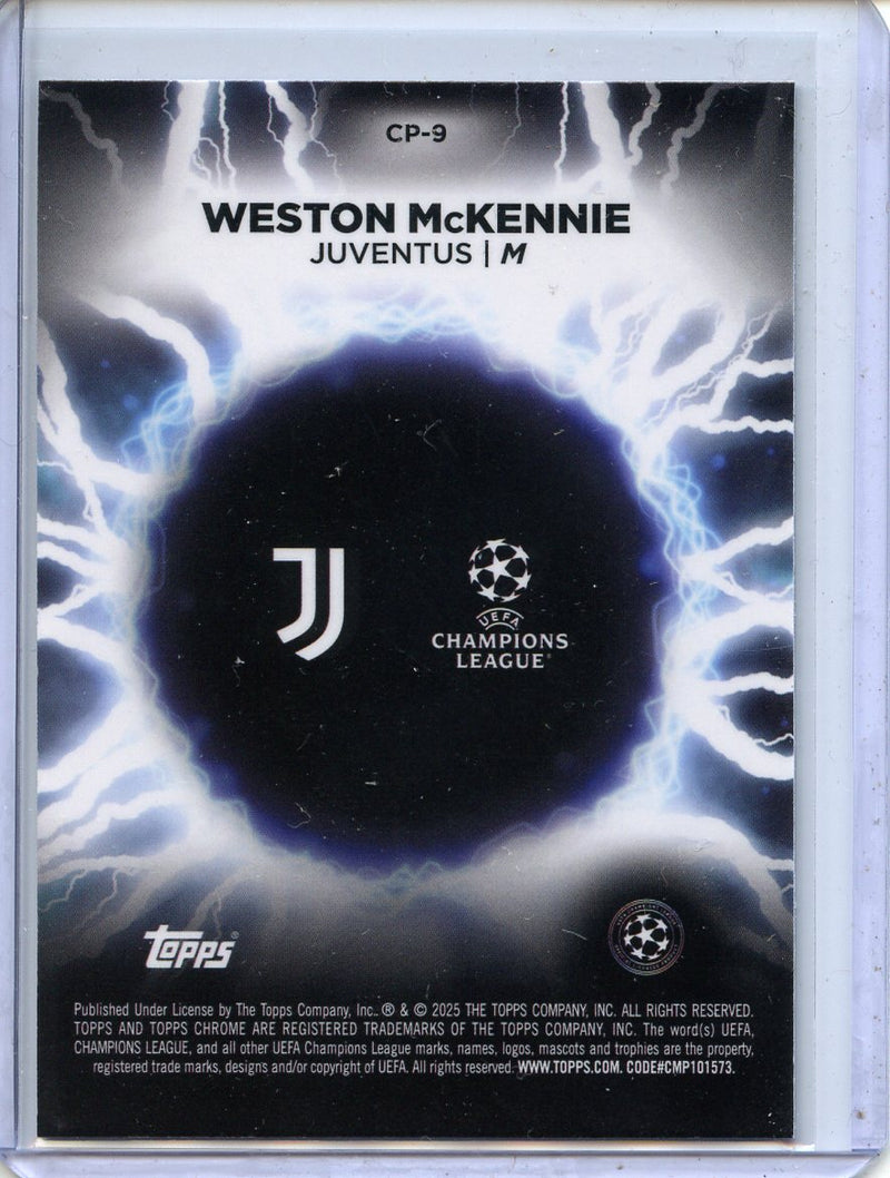 2024-25 Topps Chrome UEFA Club Comps Weston McKennie Circle of Power