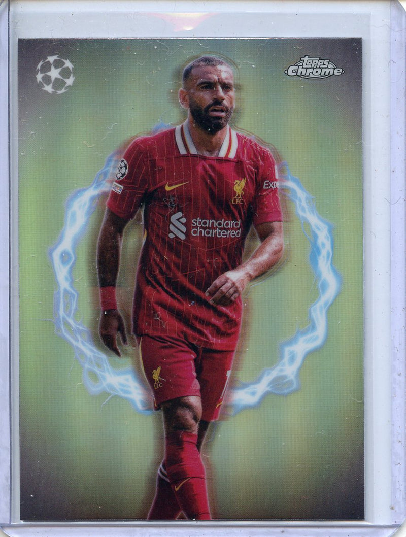 2024-25 Topps Chrome UEFA Club Comps Mohamed Salah Circle of Power