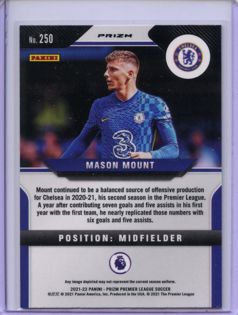 2021-22 Panini Prizm Premier League Mason Mount Green Mojo Prizm