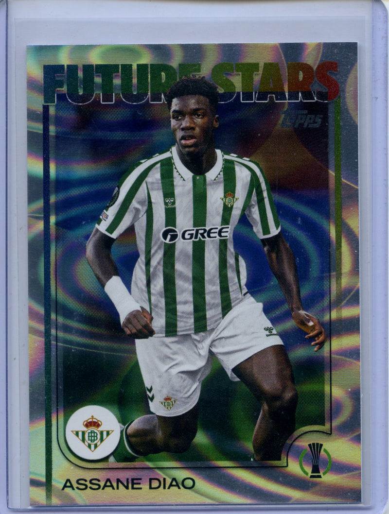 2024-25 Topps UEFA CC Assane Diao Rain Drops