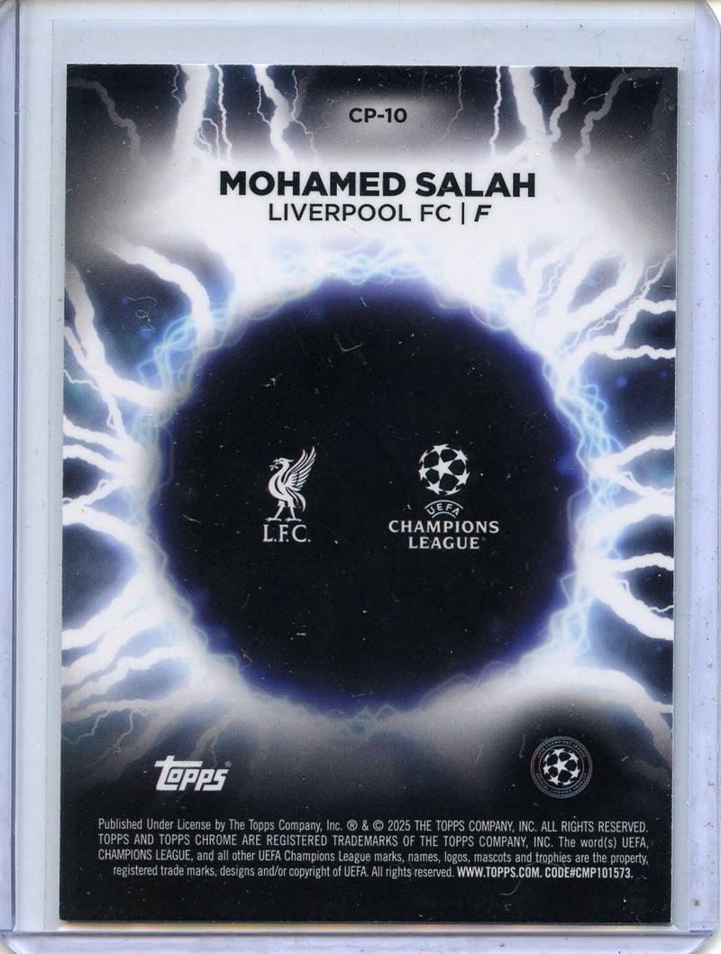 2024-25 Topps Chrome UEFA Club Comps Mohamed Salah Circle of Power
