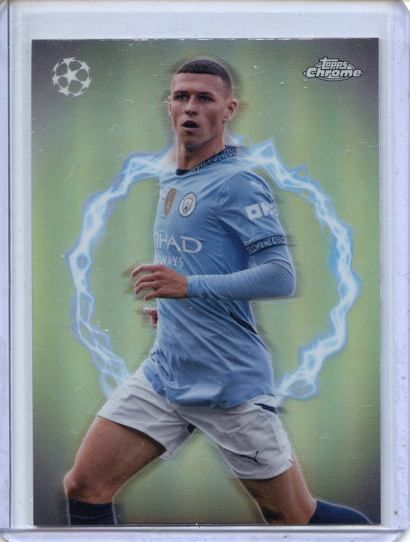 2024-25 Topps Chrome UEFA Club Comps Phil Foden Circle of Power