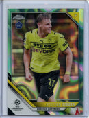 2021-22 Topps Chrome UEFA CL Steffen Tigges Aqua Lava Refractor