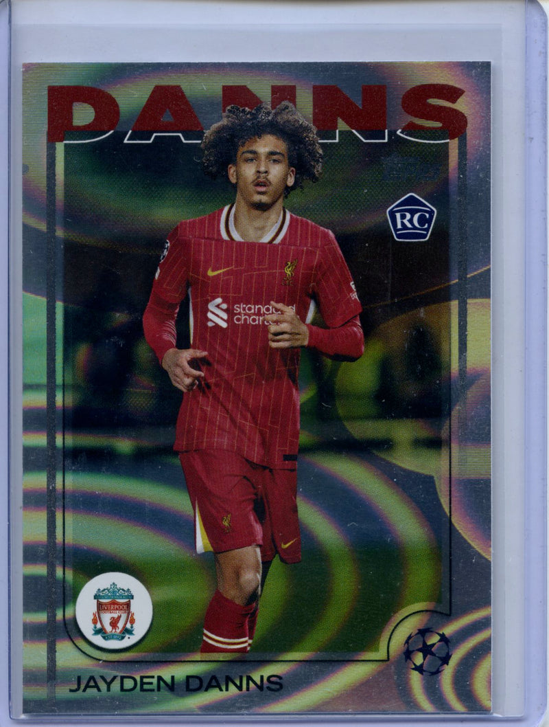 2024-25 Topps UEFA CC Jayden Danns Rain Drops