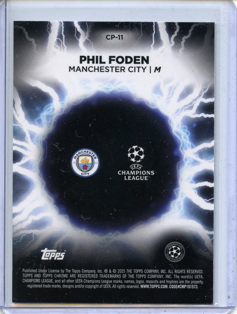 2024-25 Topps Chrome UEFA Club Comps Phil Foden Circle of Power