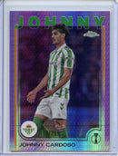 2024-25 Topps Chrome UEFA Club Comps Johnny Cardoso Violet Prism 150/299