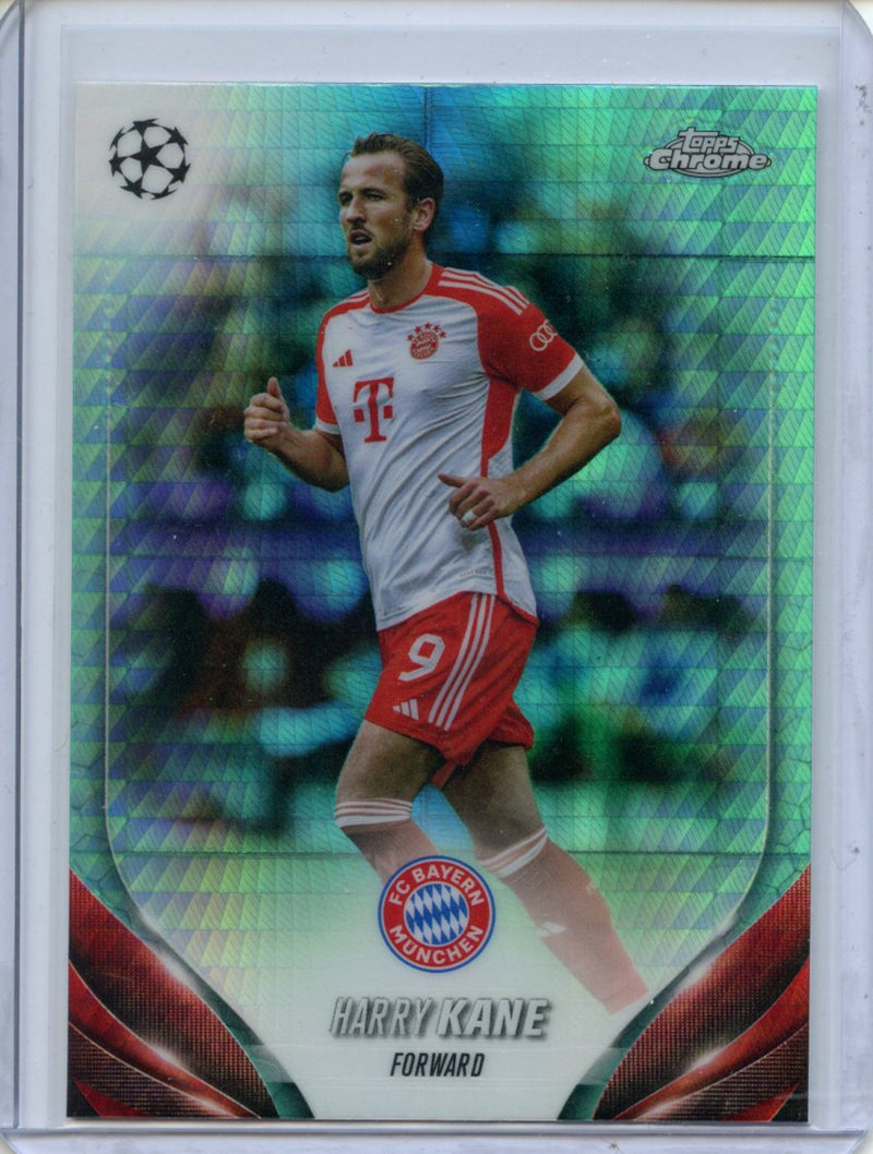 2023-24 Topps Chrome UEFA Harry Kane Aqua Prism Refractor