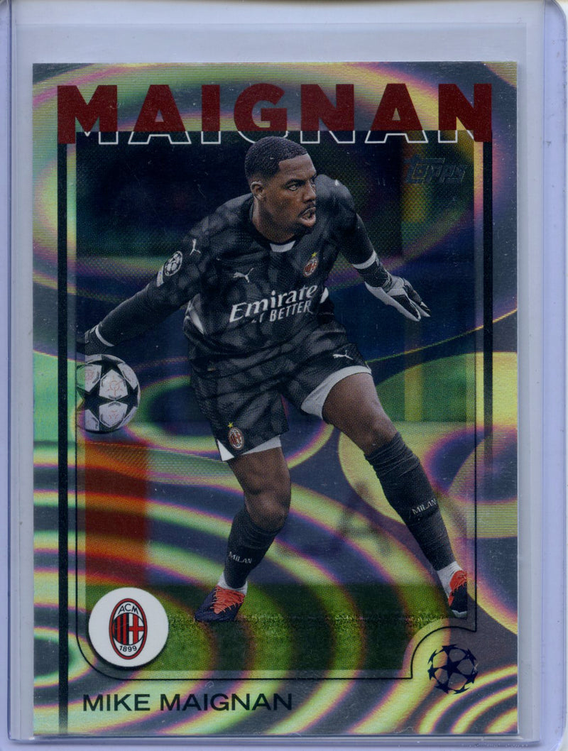 2024-25 Topps UEFA CC Mike Maignan Rain Drops
