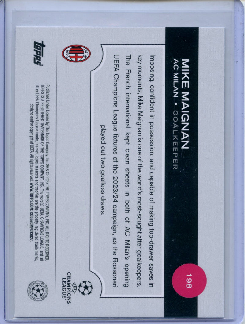 2024-25 Topps UEFA CC Mike Maignan Rain Drops