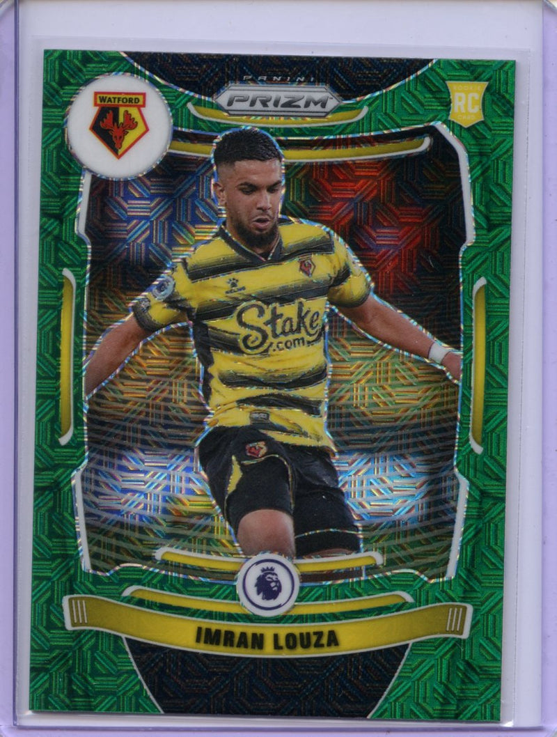 2021-22 Panini Prizm Premier League Imran Louza Green Mojo Prizm
