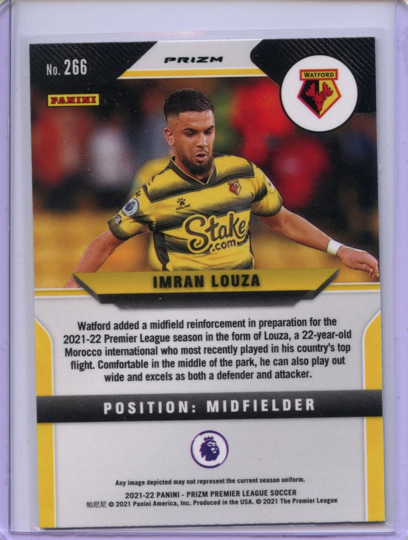 2021-22 Panini Prizm Premier League Imran Louza Green Mojo Prizm
