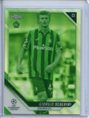 2021-22 Topps Chrome UEFA CL Giorgio Scalvini Night Vision Refractor 119/225