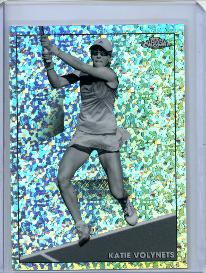 2021 Topps Chrome Tennis Katie Volynets B&W Mini-Diamond