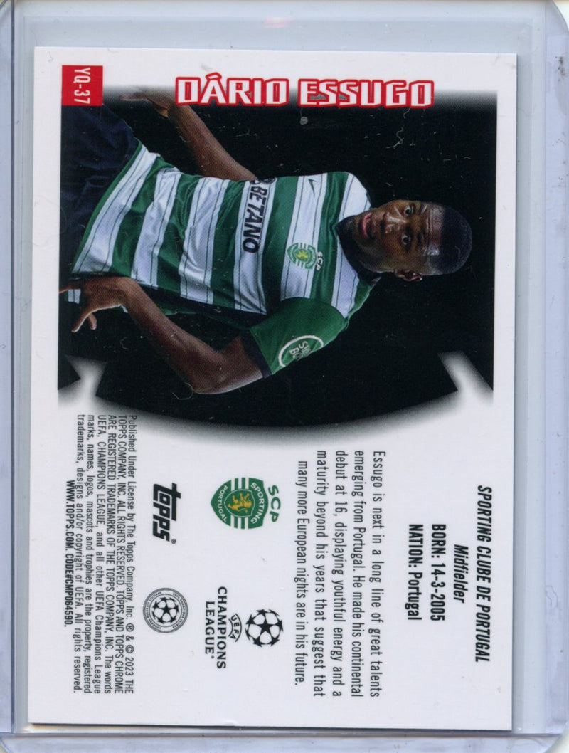 2022-23 Topps Chrome UEFA Dario Essugo Youthquake