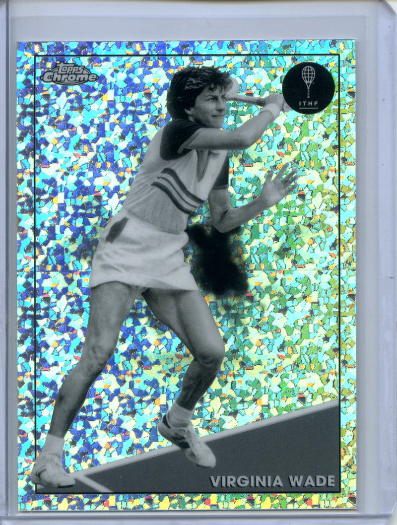 2021 Topps Chrome Tennis Virginia Wade B&W Mini-Diamond