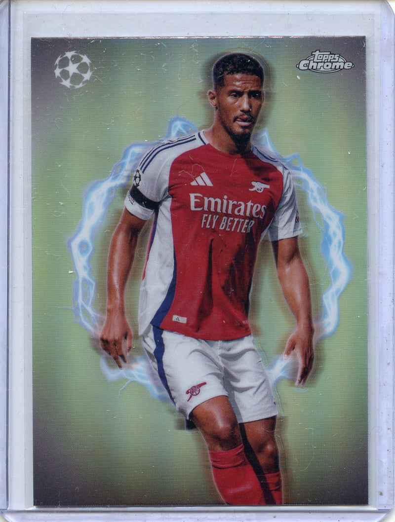 2024-25 Topps Chrome UEFA Club Comps William Saliba Circle of Power