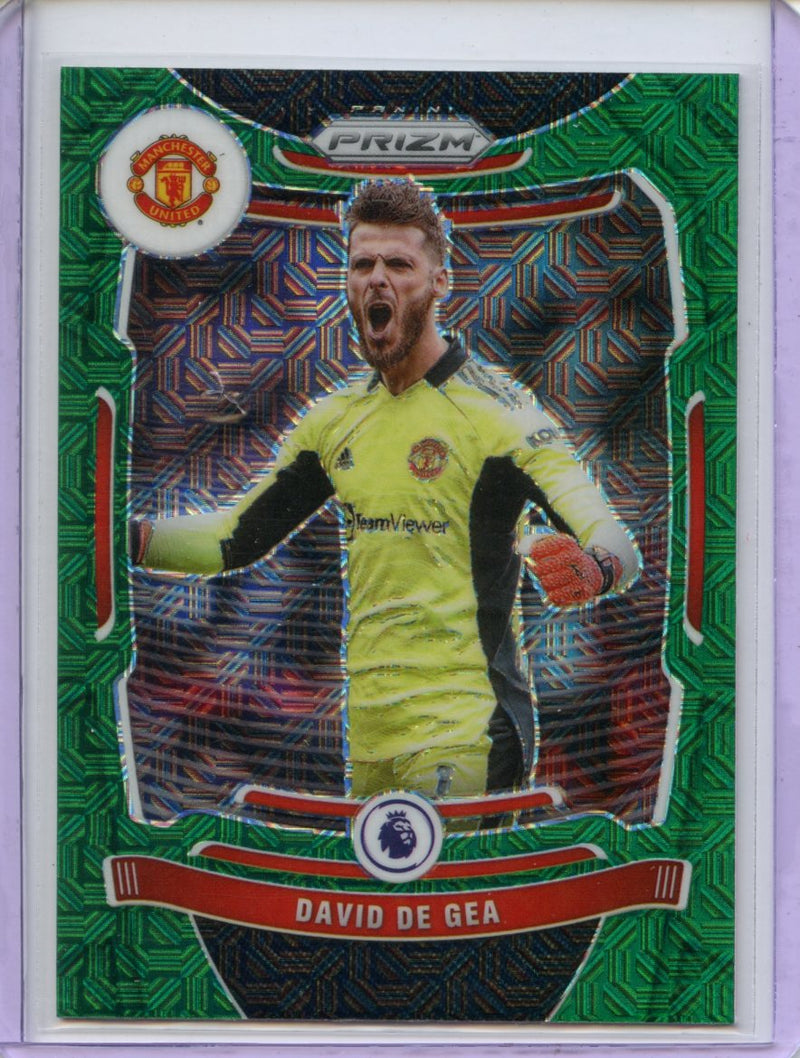 2021-22 Panini Prizm Premier League David De Gea Green Mojo Prizm