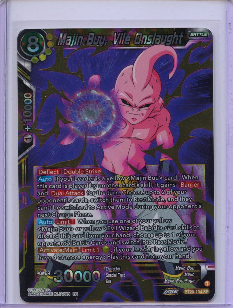 Majin Buu, Vile Onslaught - Power Absorbed BT20-104 SR Foil