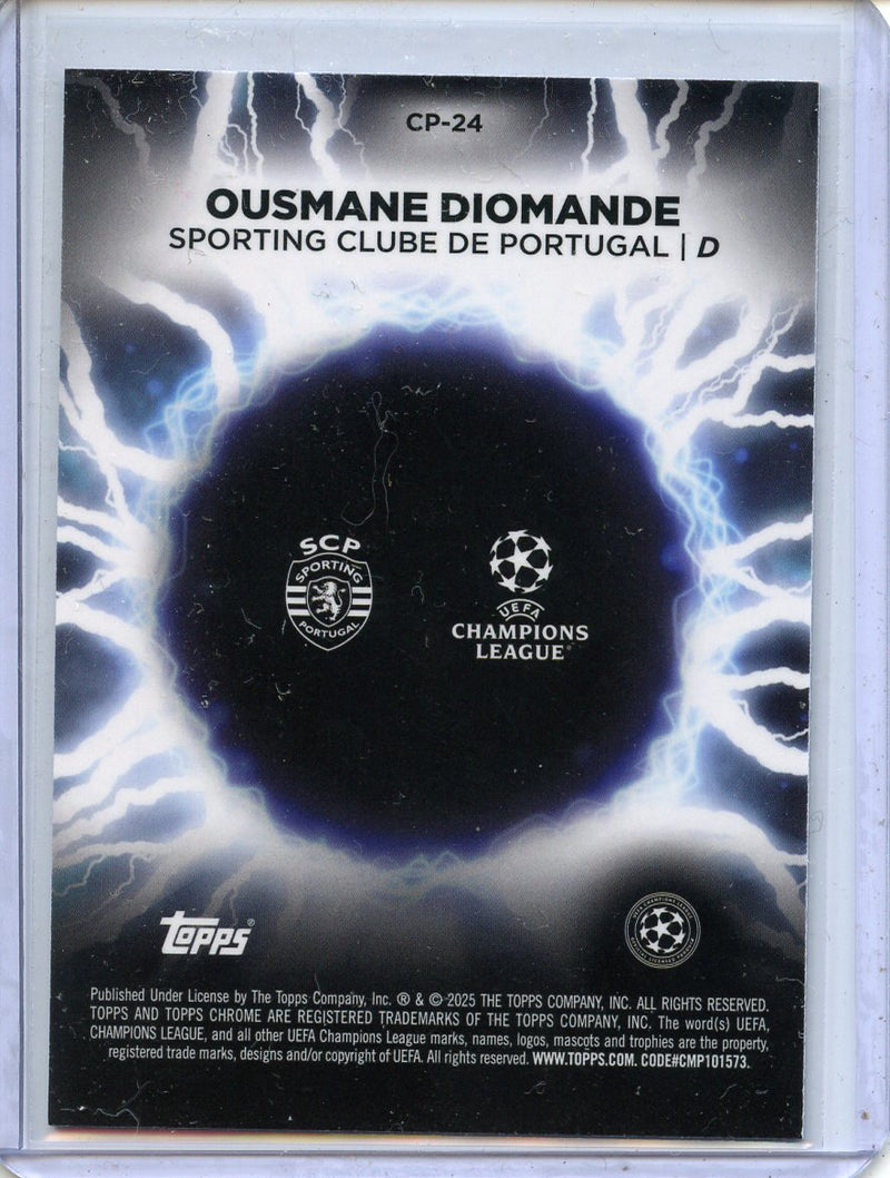 2024-25 Topps Chrome UEFA Club Comps Ousmane Diomande Circle of Power