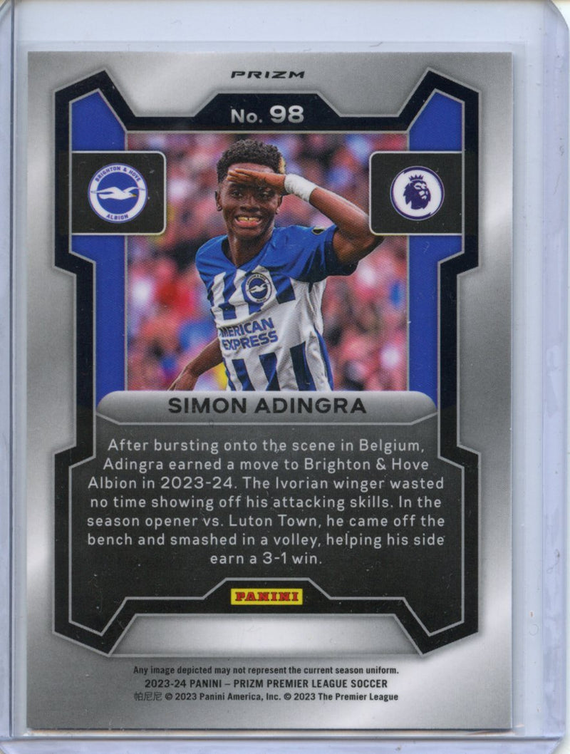 2023-24 Prizm Premier League Simon Adingra Breakaway Prizm