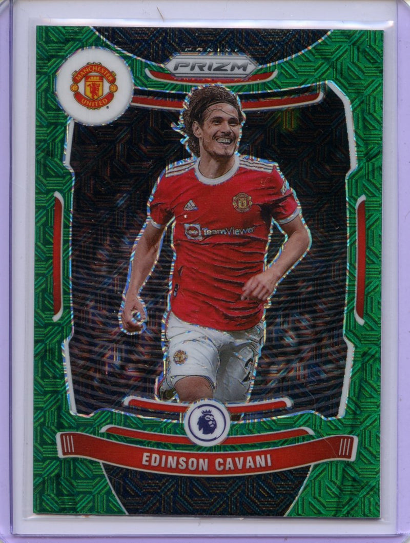 2021-22 Panini Prizm Premier League Edinson Cavani Green Mojo Prizm