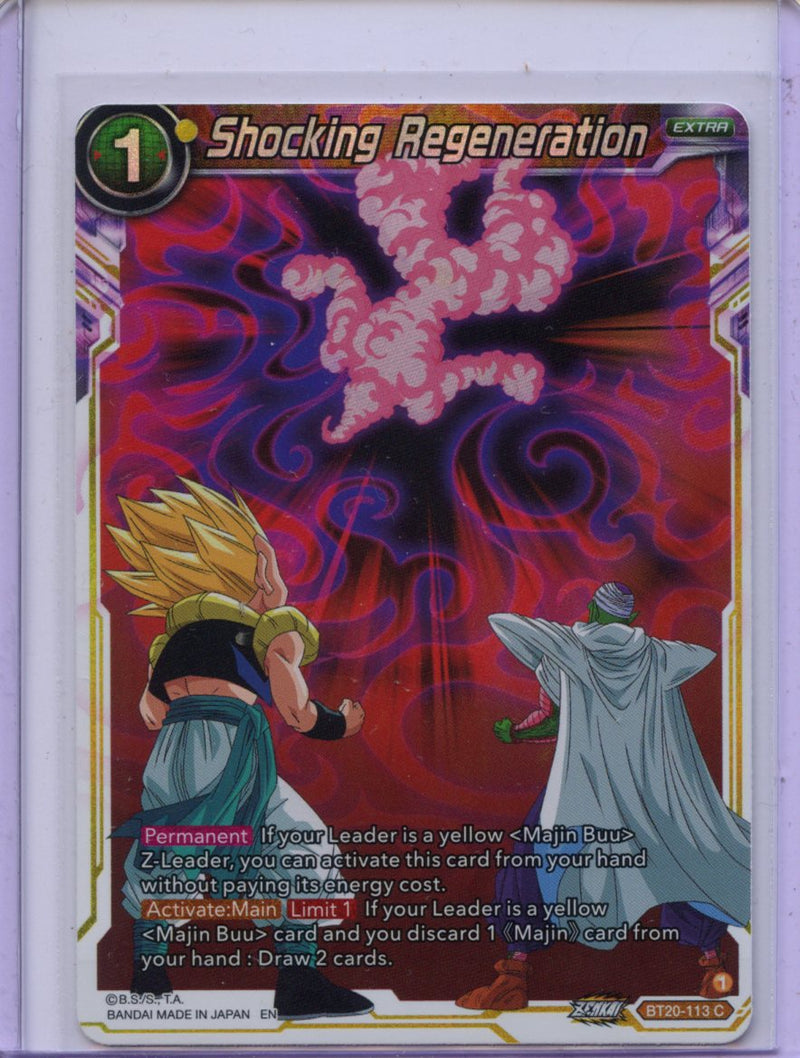 Shocking Regeneration - Power Absorbed BT20-113 C Foil