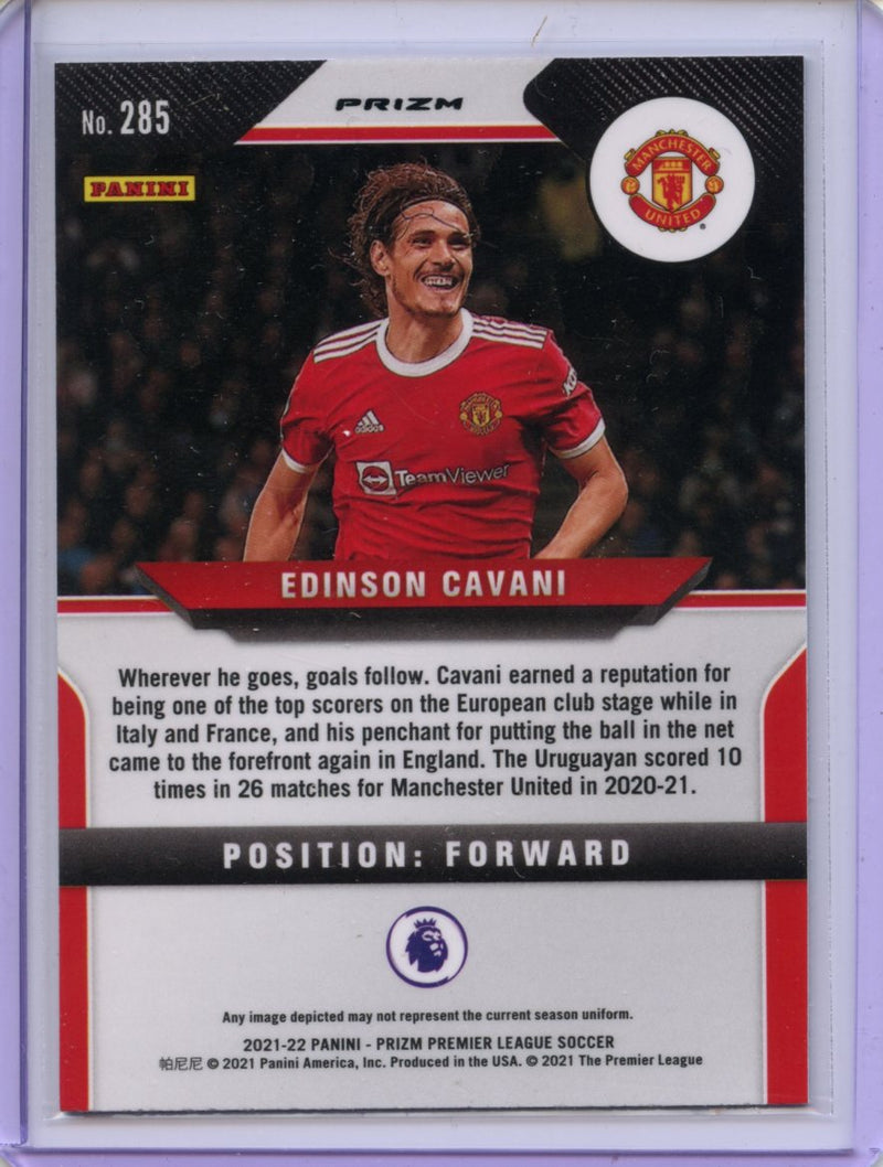 2021-22 Panini Prizm Premier League Edinson Cavani Green Mojo Prizm