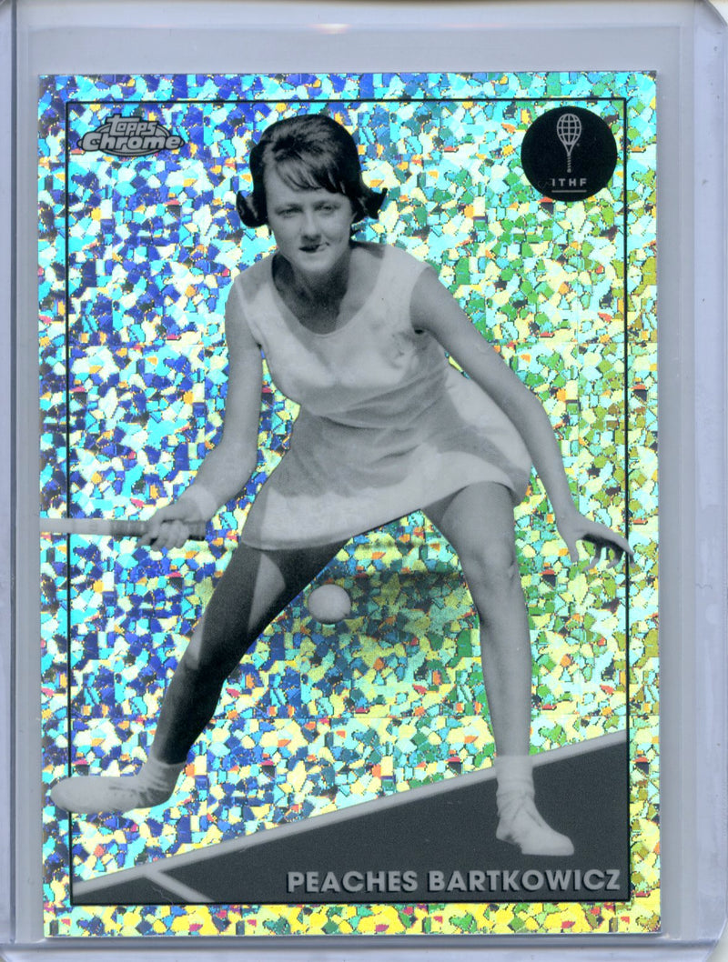 2021 Topps Chrome Tennis Peaches Bartkowicz B&W Mini-Diamond