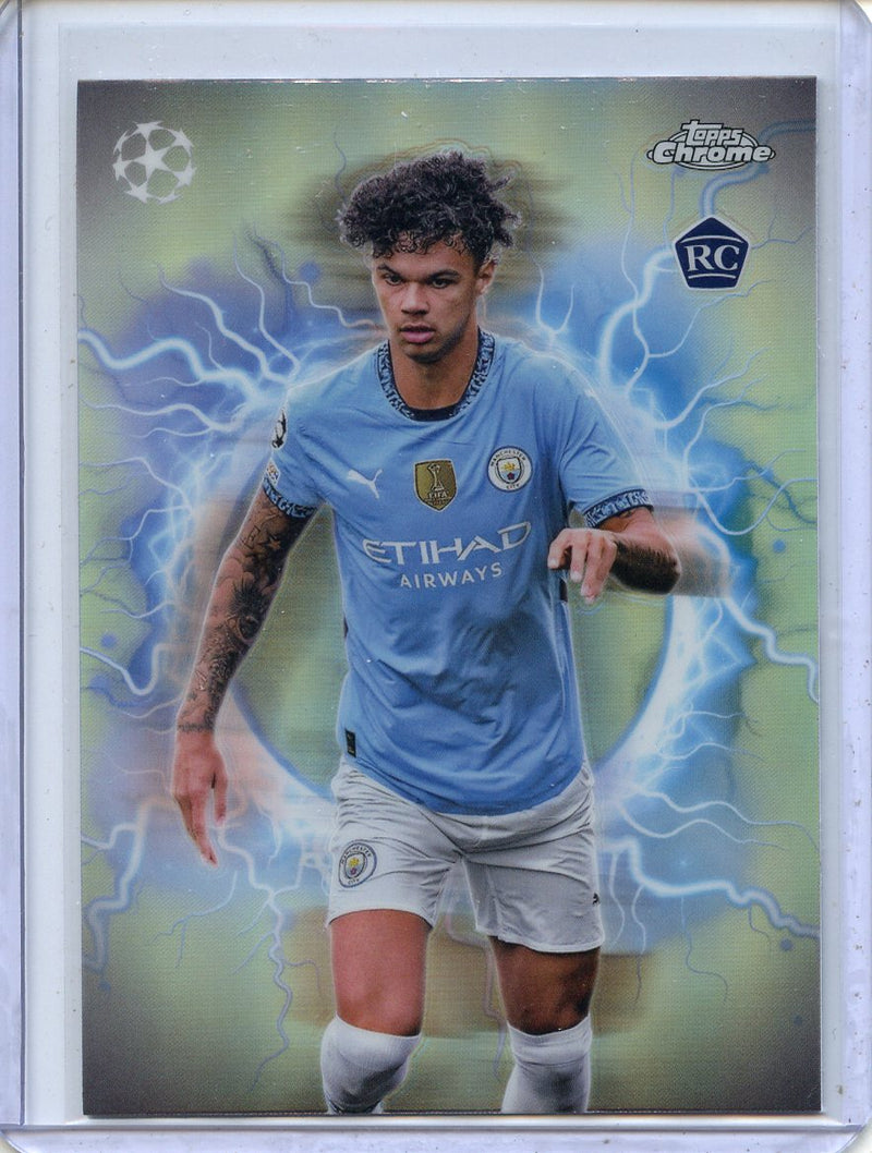 2024-25 Topps Chrome UEFA Club Comps Nico O’Reilly Circle of Power High Voltage