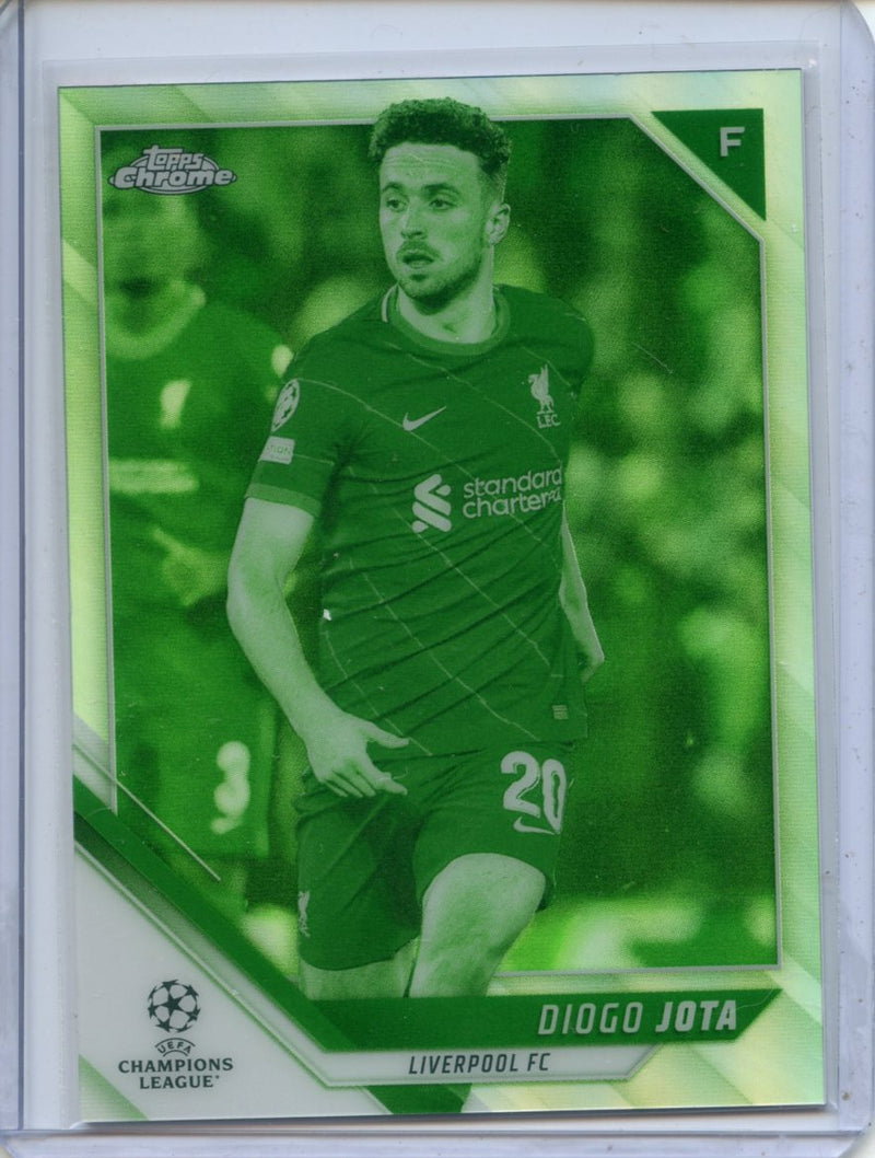 2021-22 Topps Chrome UEFA CL Diogo Jota Night Vision Refractor 106/225