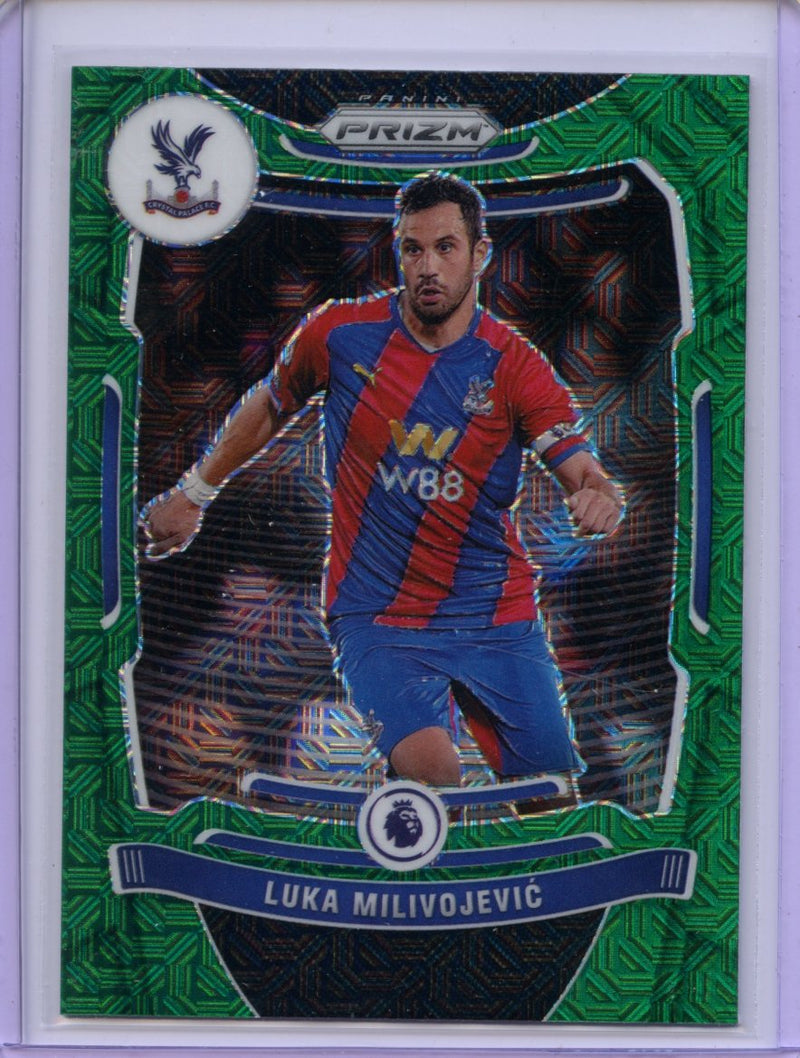 2021-22 Panini Prizm Premier League Luka Milivojevic Green Mojo Prizm