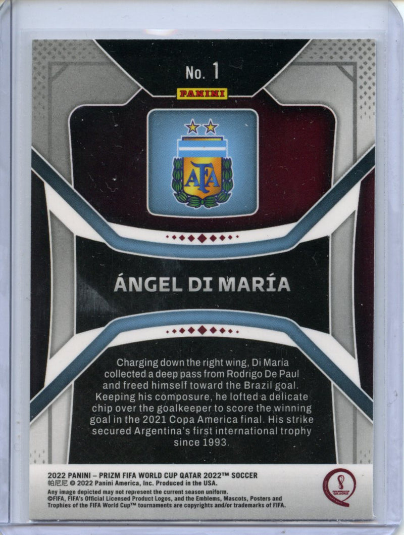 2022 Panini Prizm FIFA World Cup Qatar Angel Di Maria