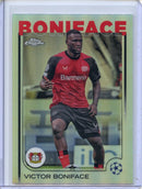 2024-25 Topps Chrome UEFA Club Comps Victor Boniface Refractor