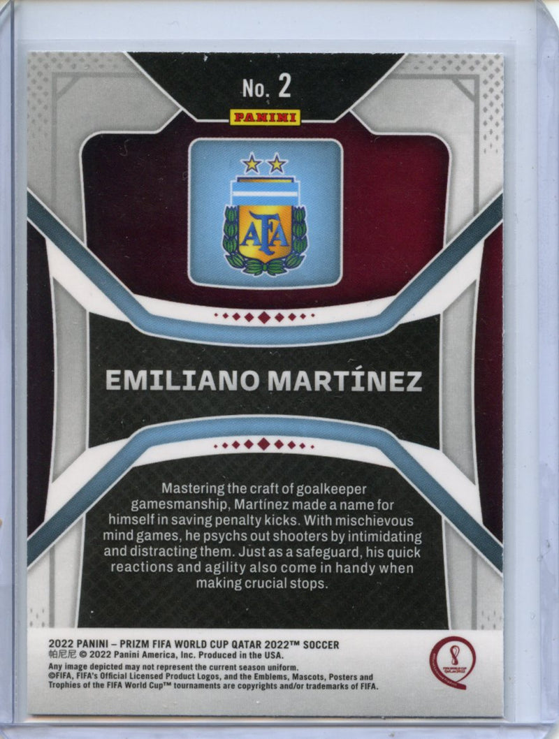 2022 Panini Prizm FIFA World Cup Qatar Emiliano Martinez