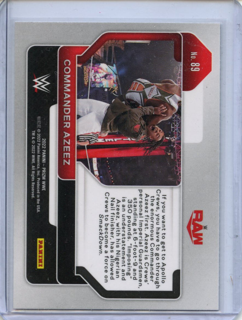 2022 Prizm WWE Commander Azeez