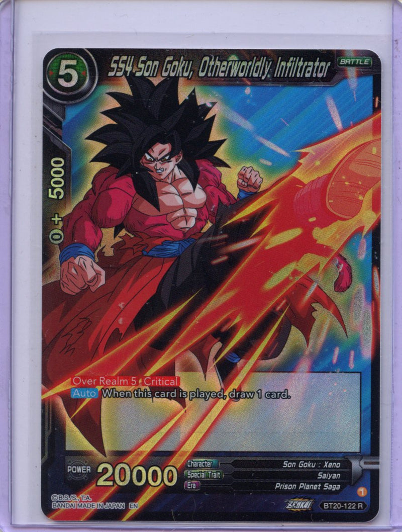 SS4 Son Goku, Otherworldly, Infiltrator - Power Absorbed BT20-122 R Foil