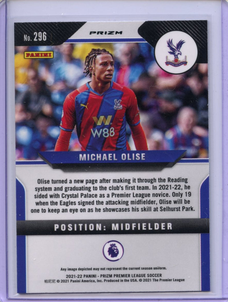 2021-22 Panini Prizm Premier League Michael Olise Green Mojo Prizm
