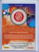 2025-26 Panini Pitch Kings Paulo Gazzaniga Fresh Paint Gold 9/10