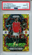 2022-23 Panini Prizm Premier League Anthony Elanga Gold Breakaway Prizm 4/10