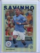 2024-25 Topps Chrome UEFA Club Comps Savinho Refractor
