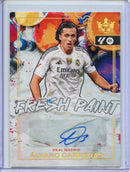 2025-26 Panini Pitch Kings Alvaro Carreras Fresh Paint Gold 5/10