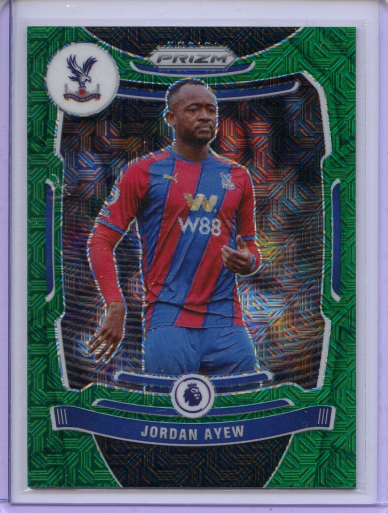 2021-22 Panini Prizm Premier League Jordan Ayew Green Mojo Prizm