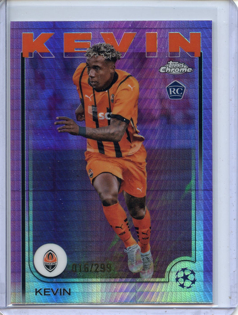 2024-25 Topps Chrome UEFA Club Comps Kevin Violet Prism 16/299