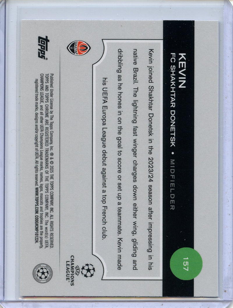 2024-25 Topps Chrome UEFA Club Comps Kevin Violet Prism 16/299